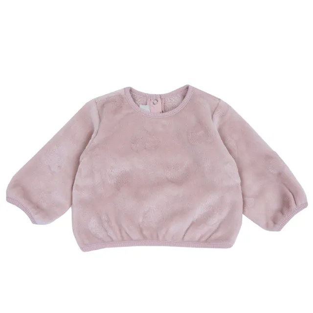 Chicco Felpa Pellicciotto Rosa Cuori a Rilievo