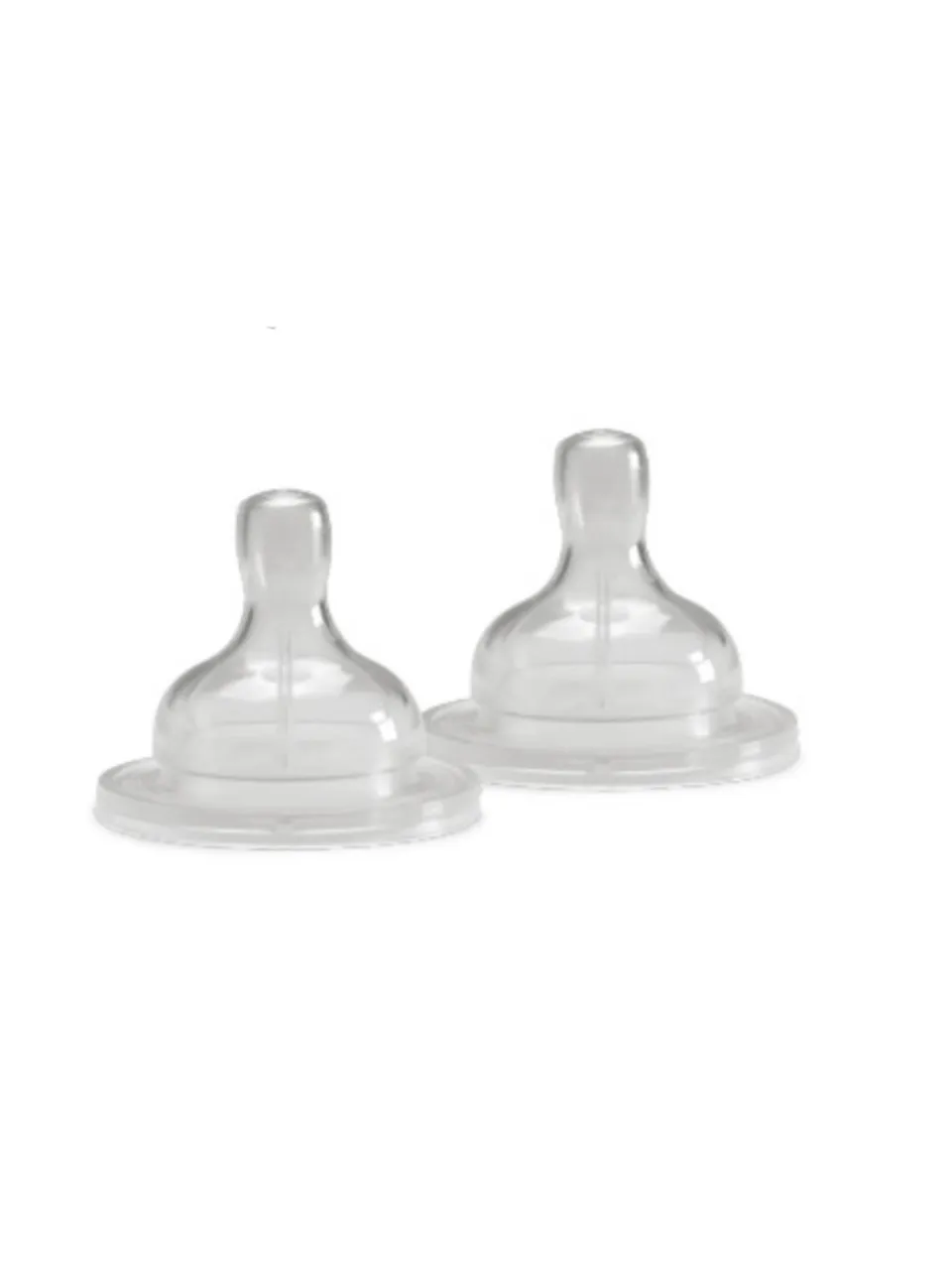 Toys Center Baby Tettarella Collo Largo Silicone Flusso Pappa 2 pz Anticolica