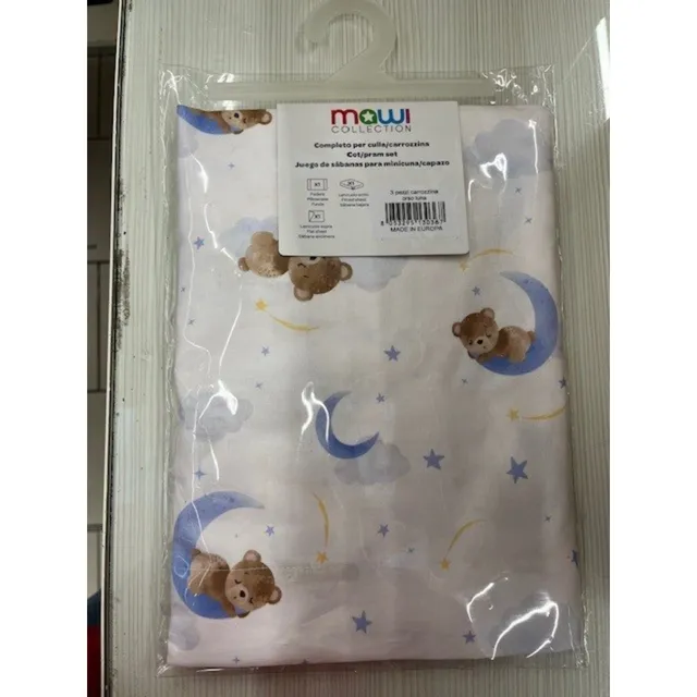 Toys Center Baby completo carrozzina 3 pezzi orso luna