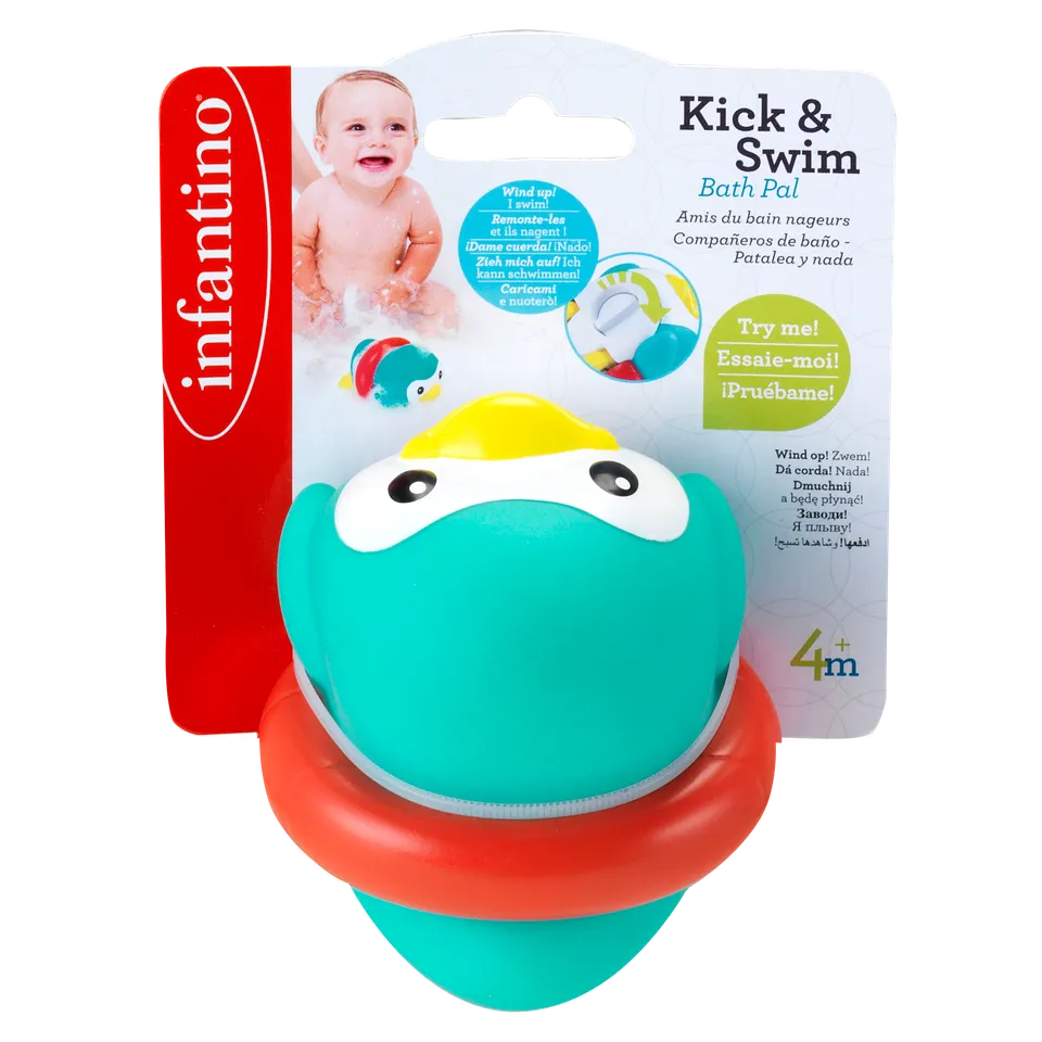 Infantino pinguino gioco bagnetto a carica