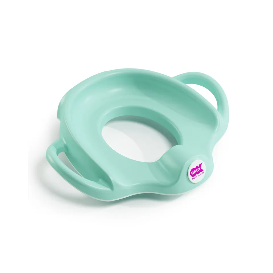 Okbaby Sofà riduttore WC azzurro con maniglie antiscivolo