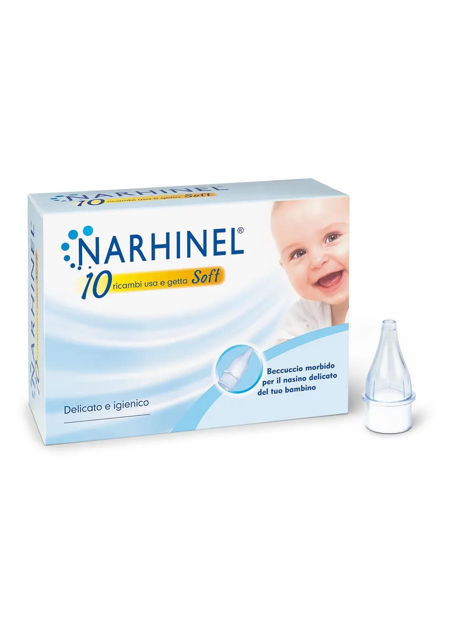 Narhinel Ricambi Aspiratore Nasale Soft 10 Pezzi Monouso