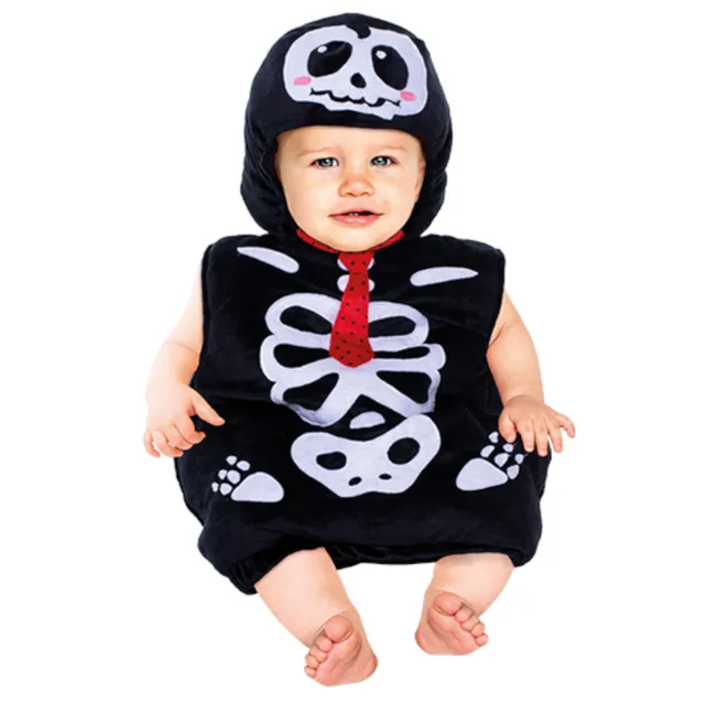 Toys Center Baby Scheletrino Costume Halloween 6-12 Mesi con Cappuccio