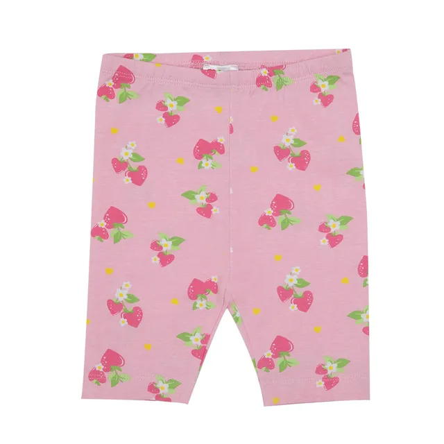 Legging Bimba 3/4 Rosa Fragoline Cotone Stretch