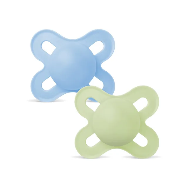 MAM Original Start succhietto 0-2 mesi x2 silicone azzurro