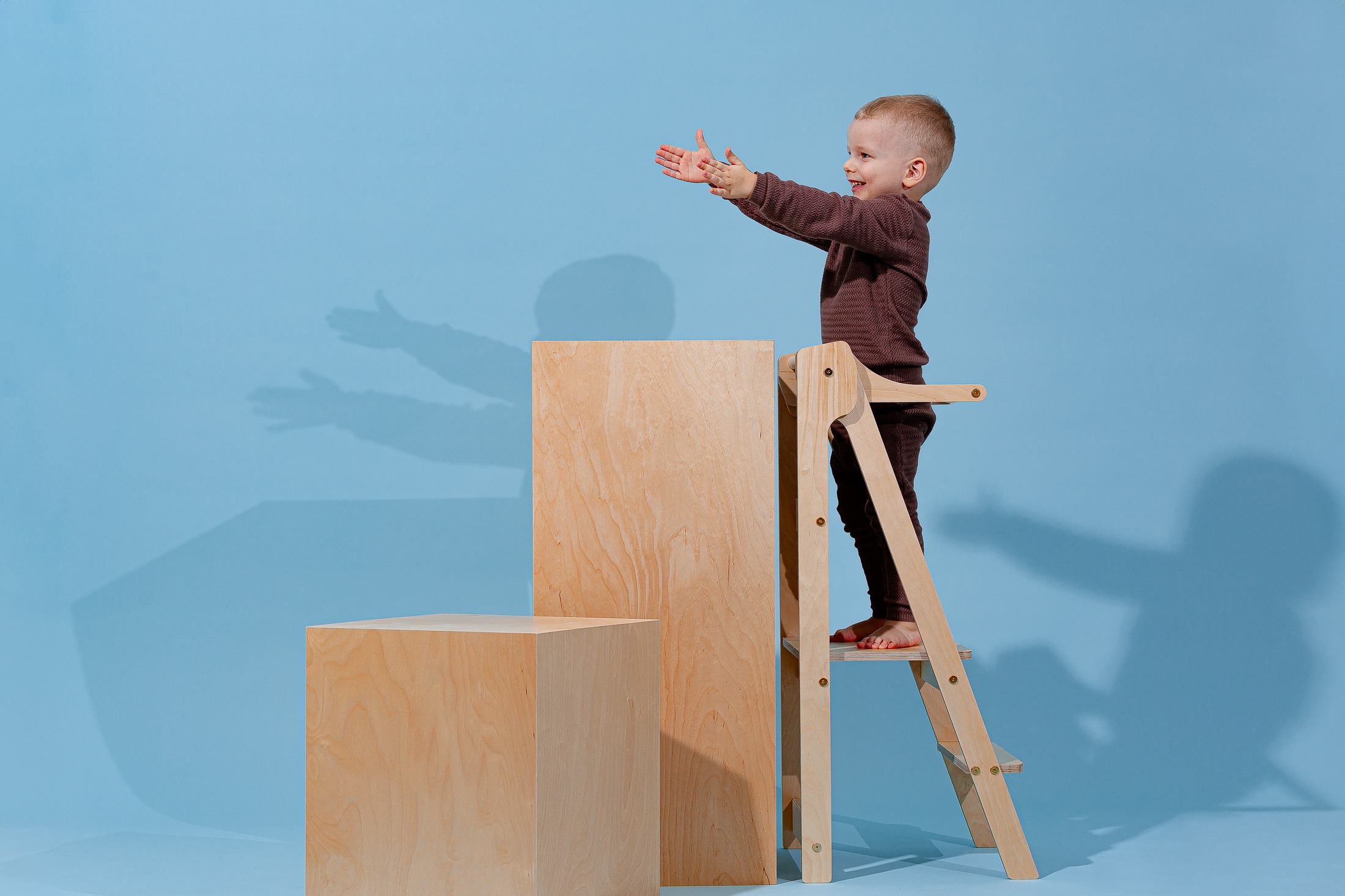 The Dida Torre di Apprendimento Montessori Pieghevole Legno
