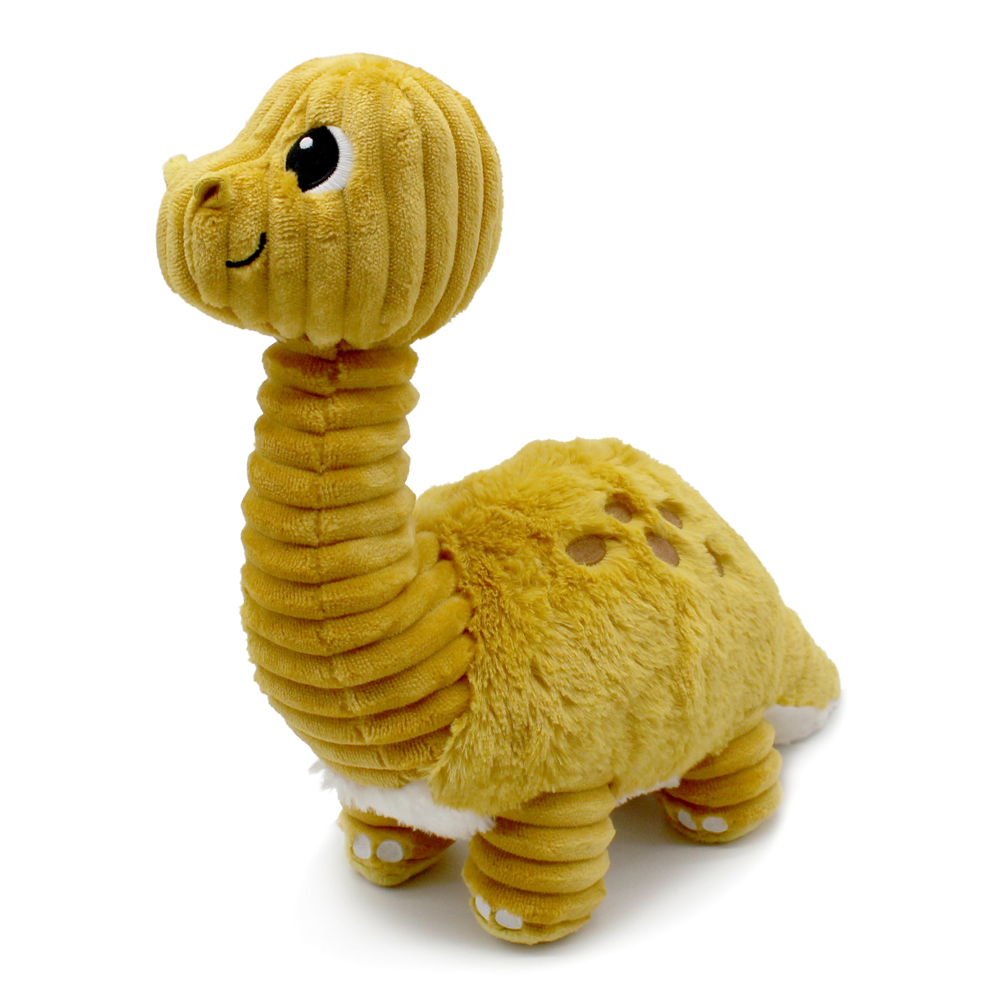 Les Deglingos Ptipotos Marcus Peluche Dinosauro Giallo Senape