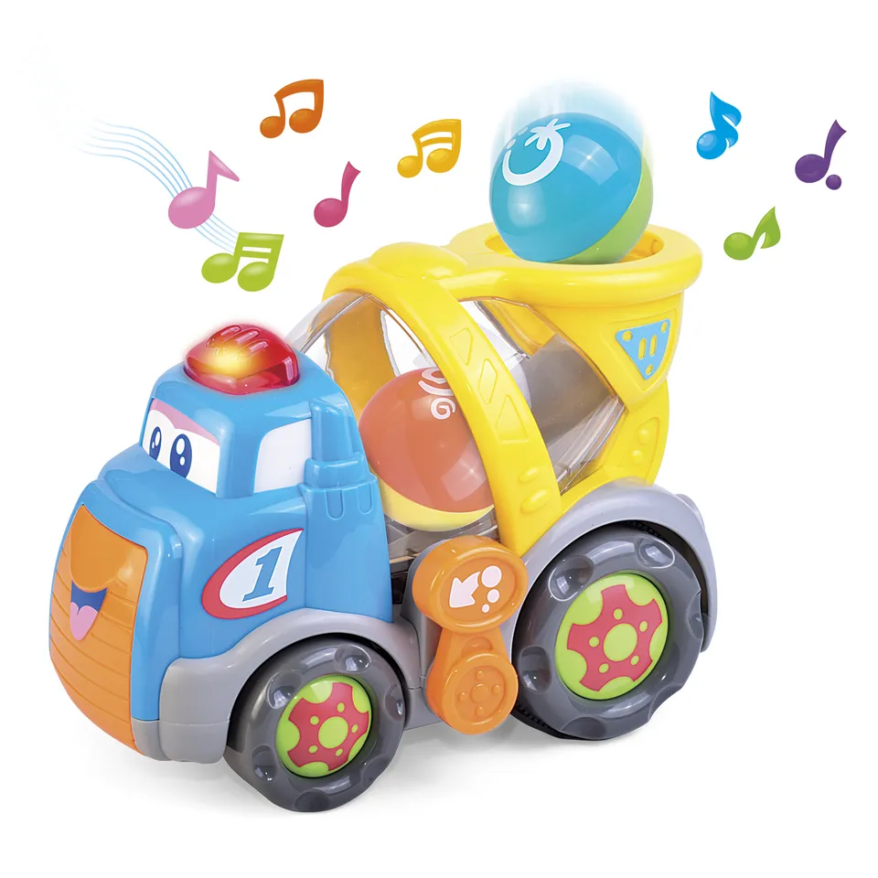Baby Smile Betoniera Lancia Palline camion giocattolo con luci
