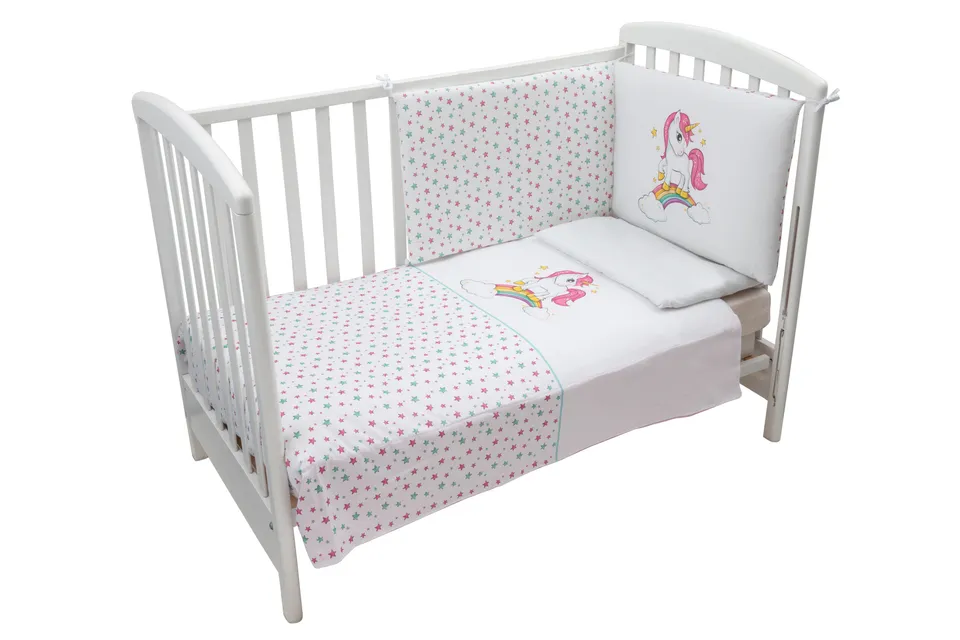 Mawi Set Letto 4 Pezzi Unicorno Bambina Stelline