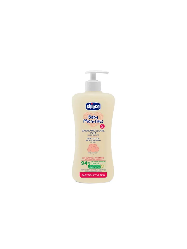 Chicco Baby Moments bagno micellare 2 in 1 senza lacrime