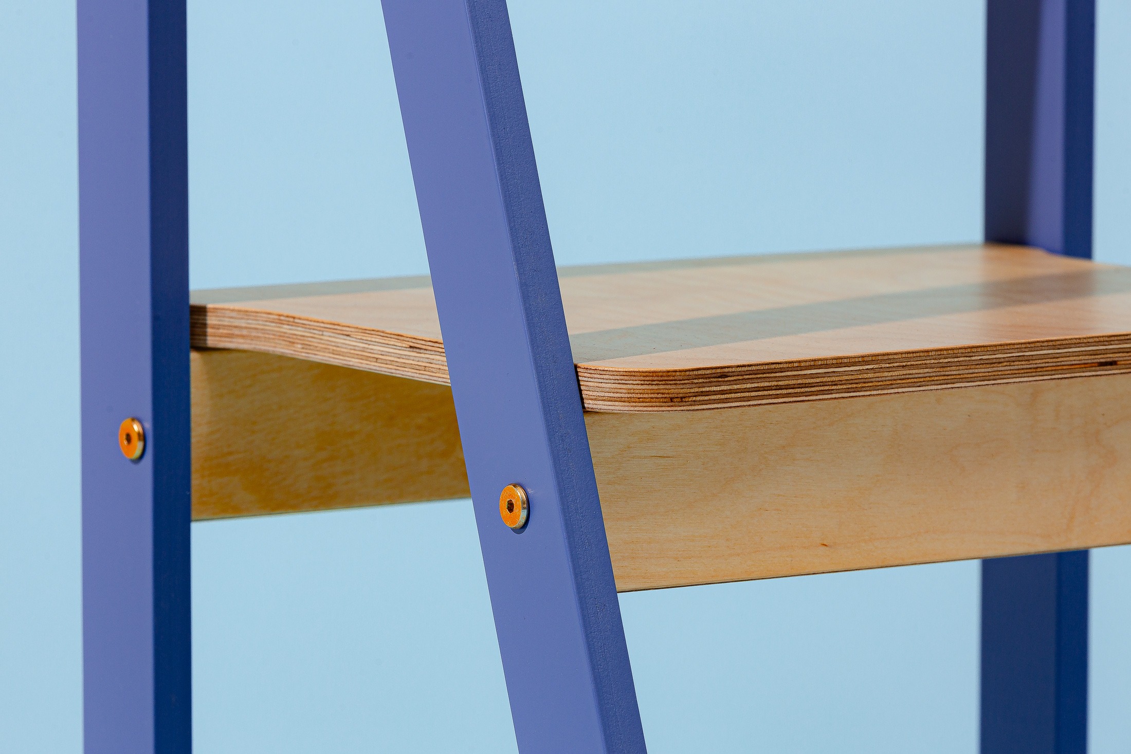 The Dida Torre Apprendimento Montessori Pieghevole Blu Legno