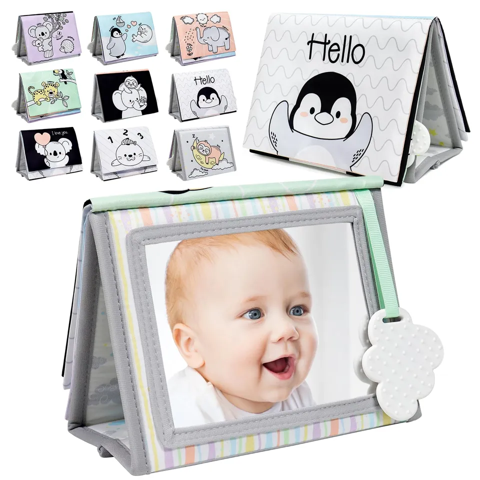 Dr.Rapeti Specchio Tummy Time Bianco Nero Sensoriale