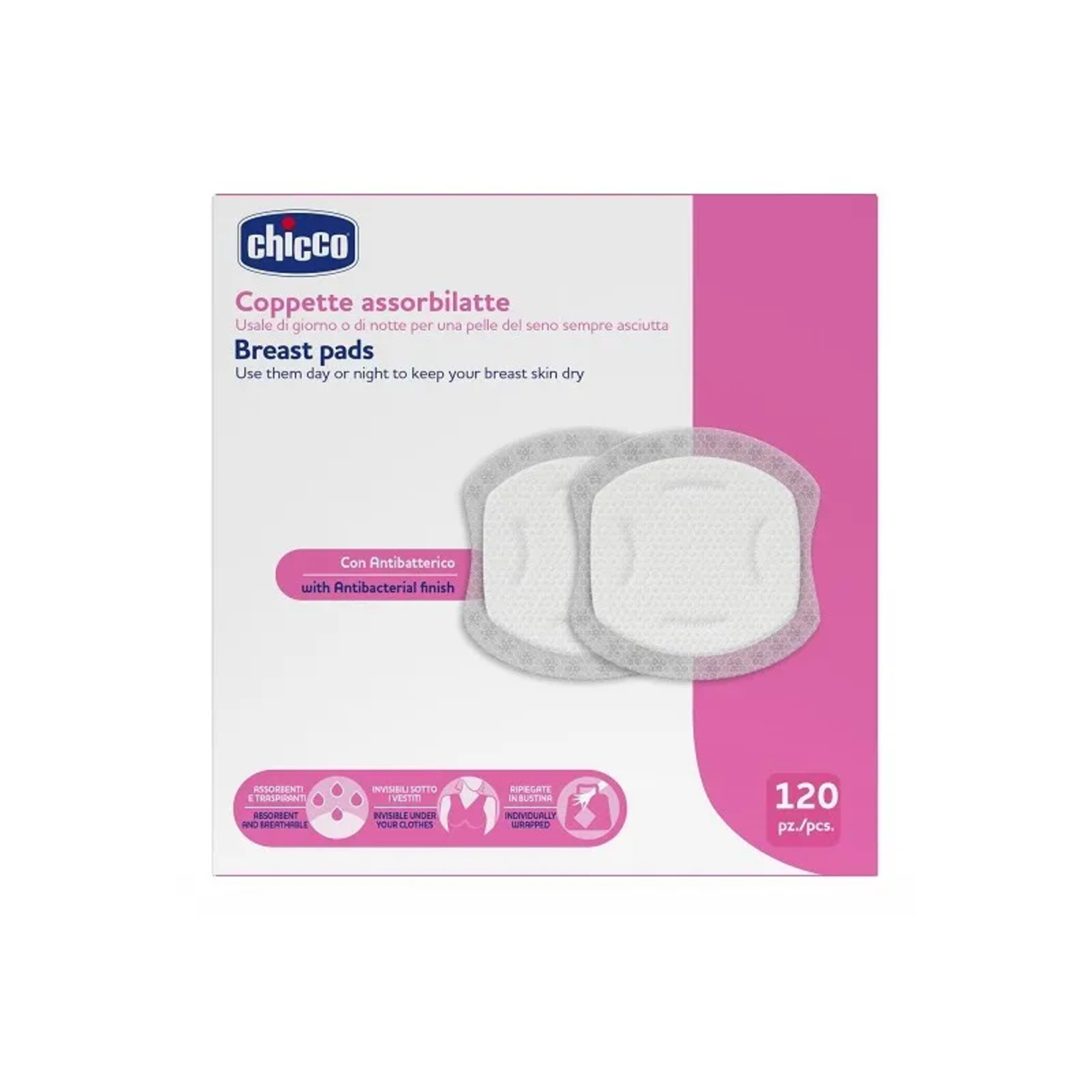 Chicco coppette assorbilatte 120 pezzi