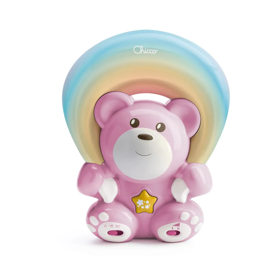 Chicco Orsetto Arcobaleno proiettore rosa con musica
