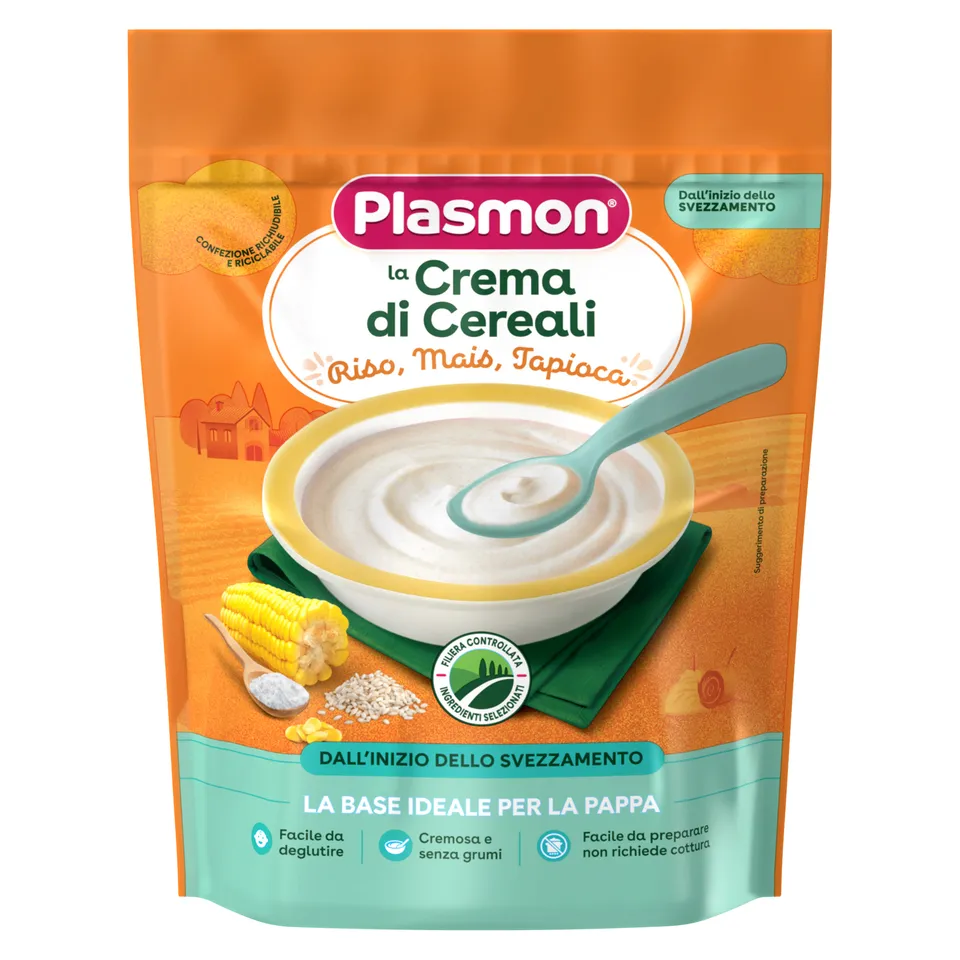 Plasmon Crema Cereali Riso Mais Tapioca 200 g Svezzamento