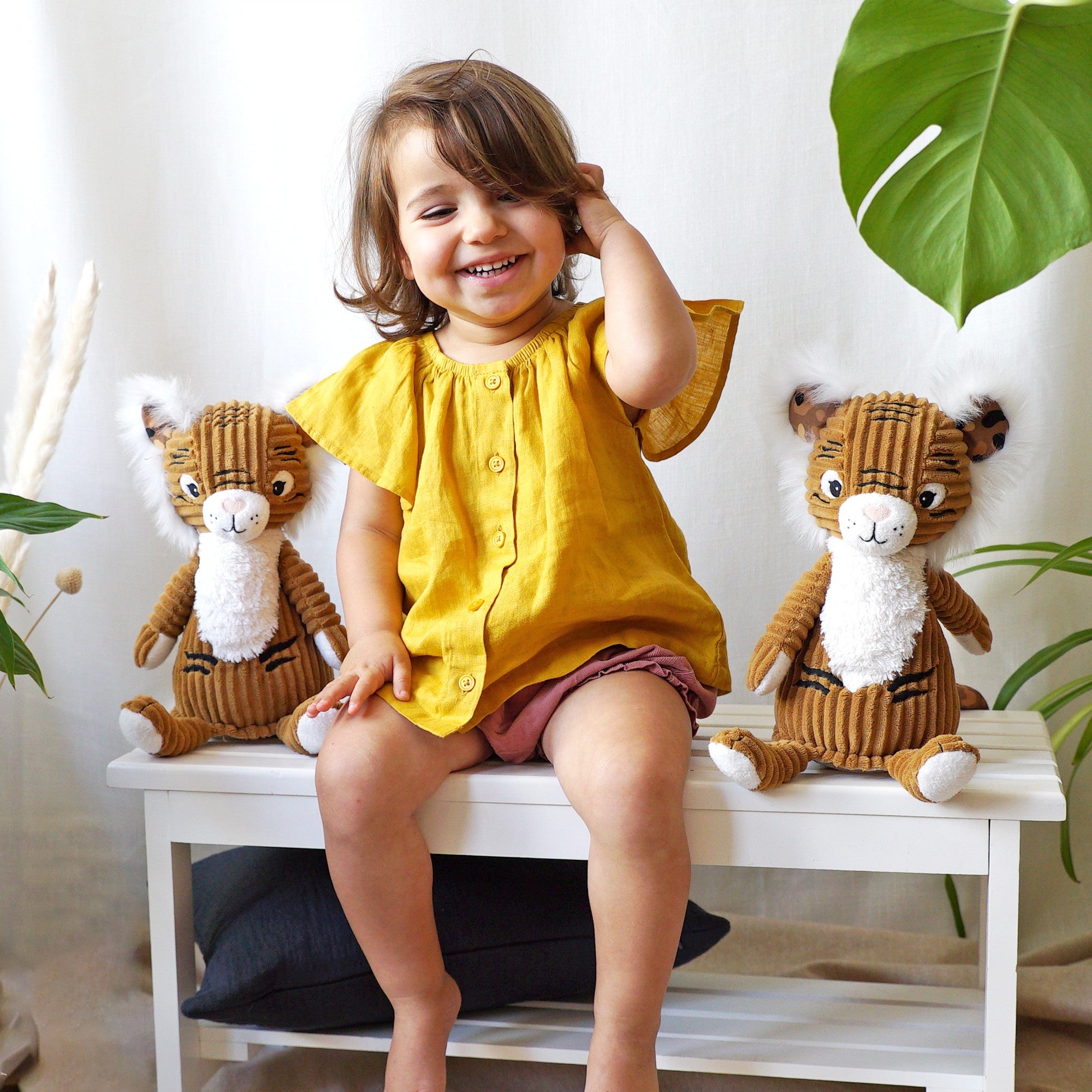 Les Deglingos Original Speculos peluche tigre marrone 38 cm