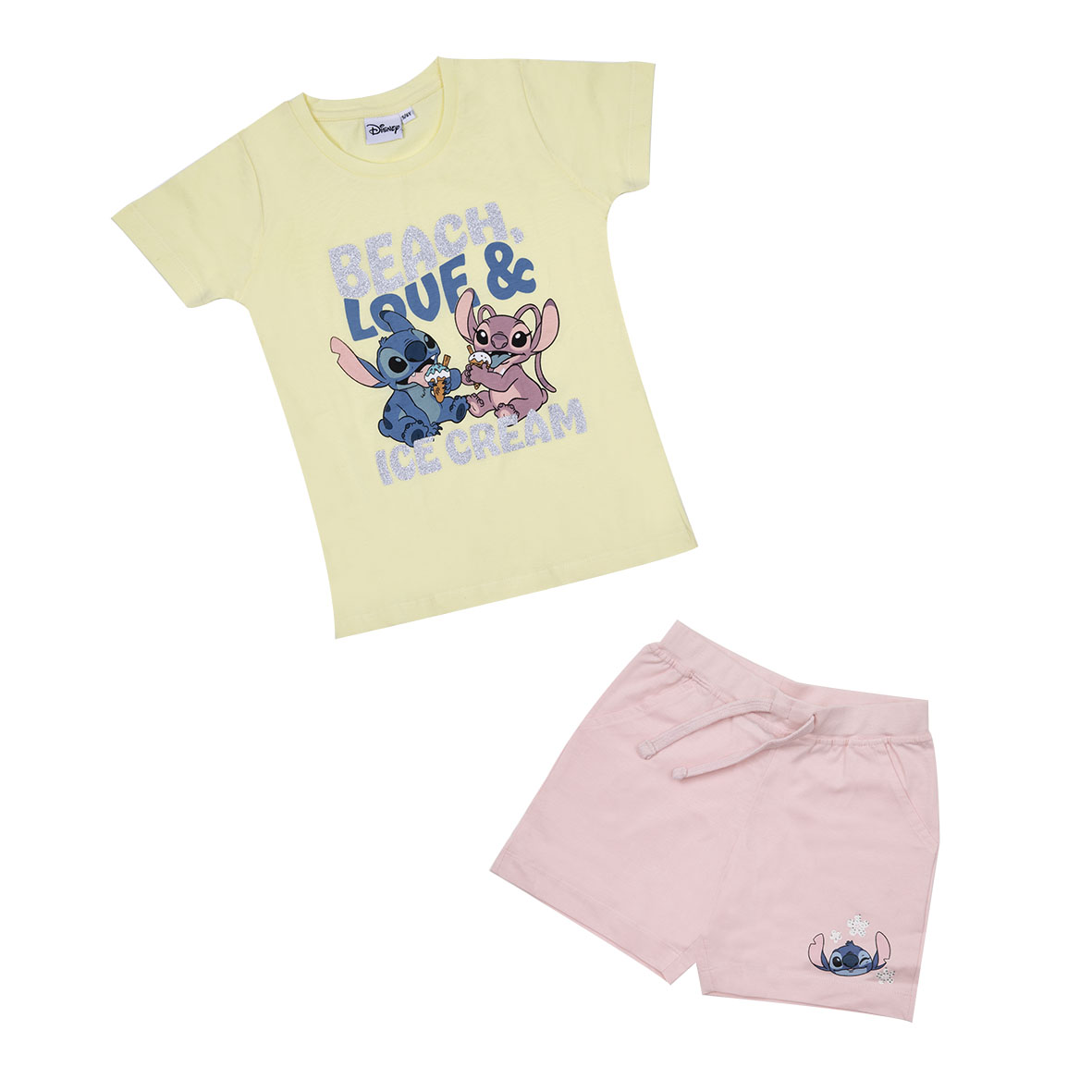 Toys Center Baby Lilo e Stitch set bimba 2 pezzi giallo rosa