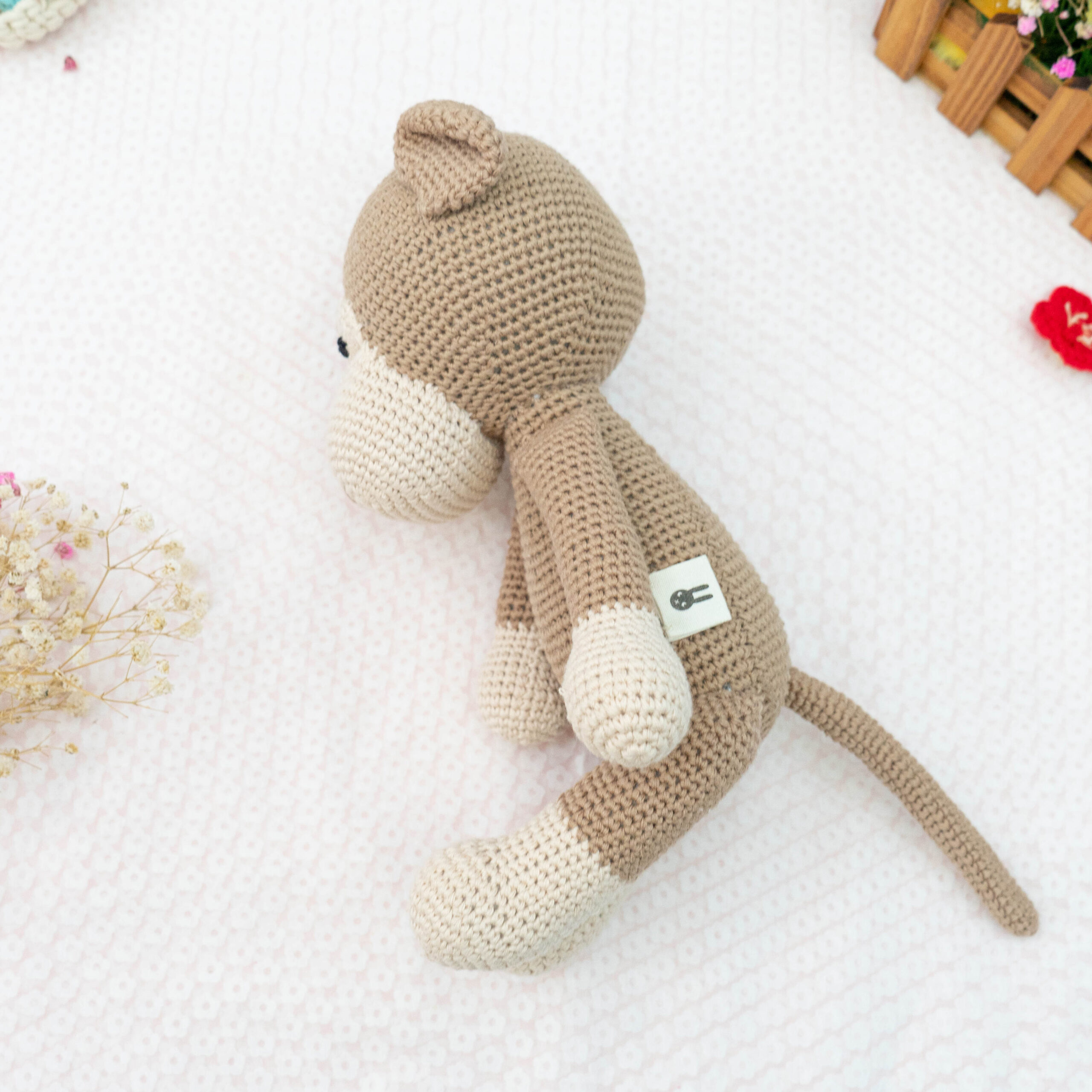 The Dida Mafalda Peluche Uncinetto Scimmia Cotone