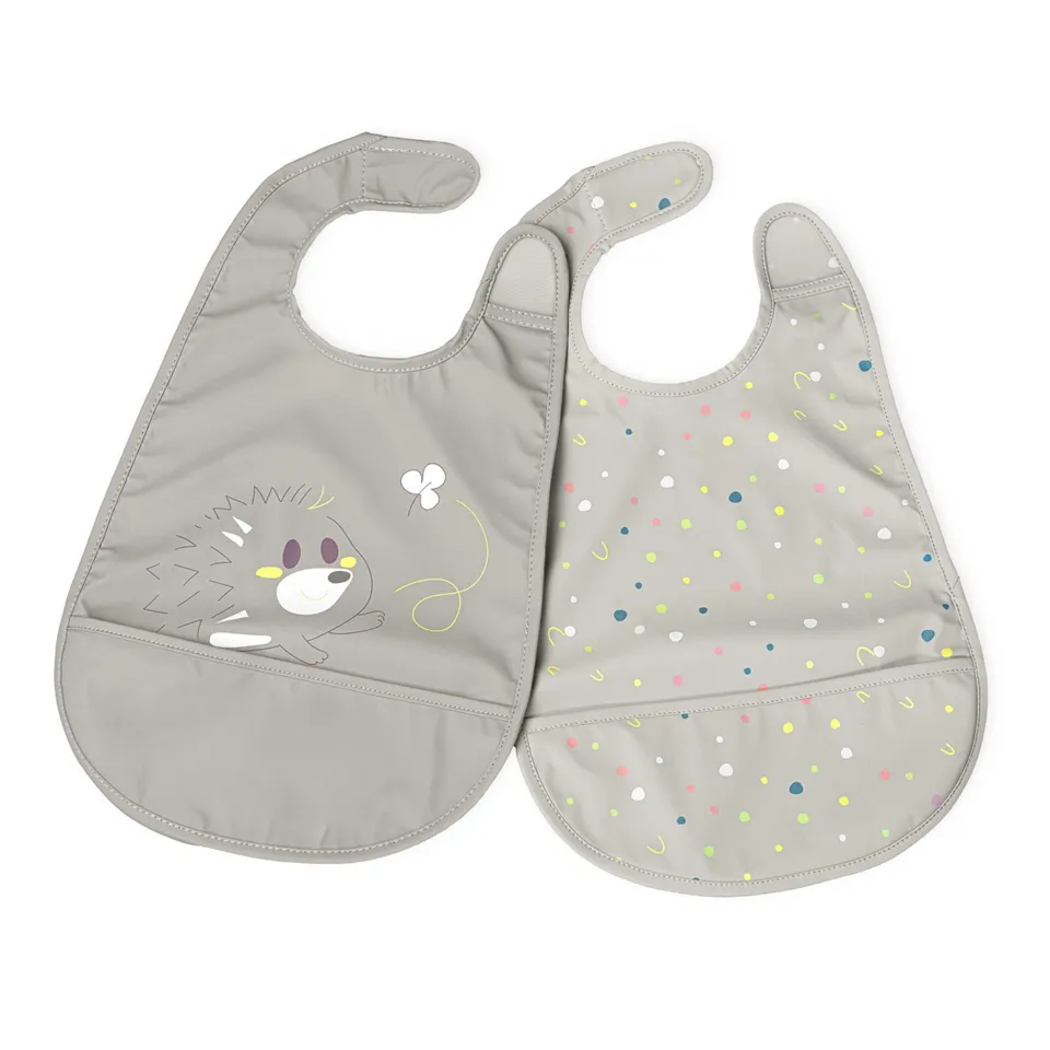 Chicco bavaglini pappa impermeabili grigio 2pz 6m+