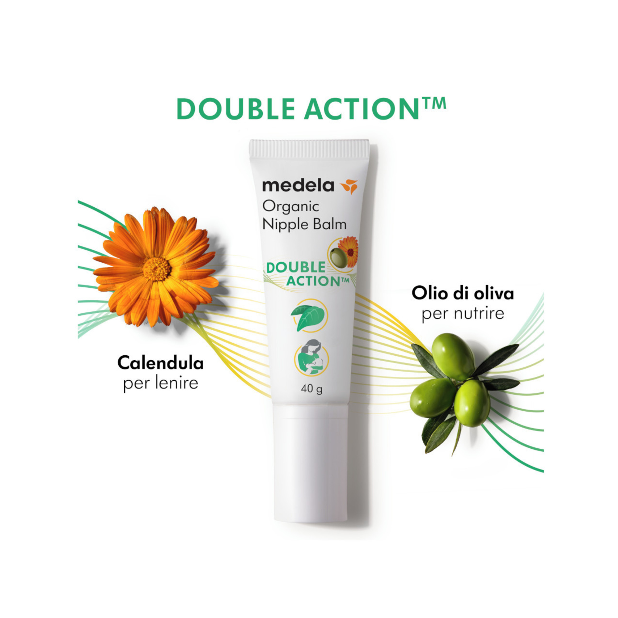 Medela balsamo capezzoli bio 40 gr oliva e calendula