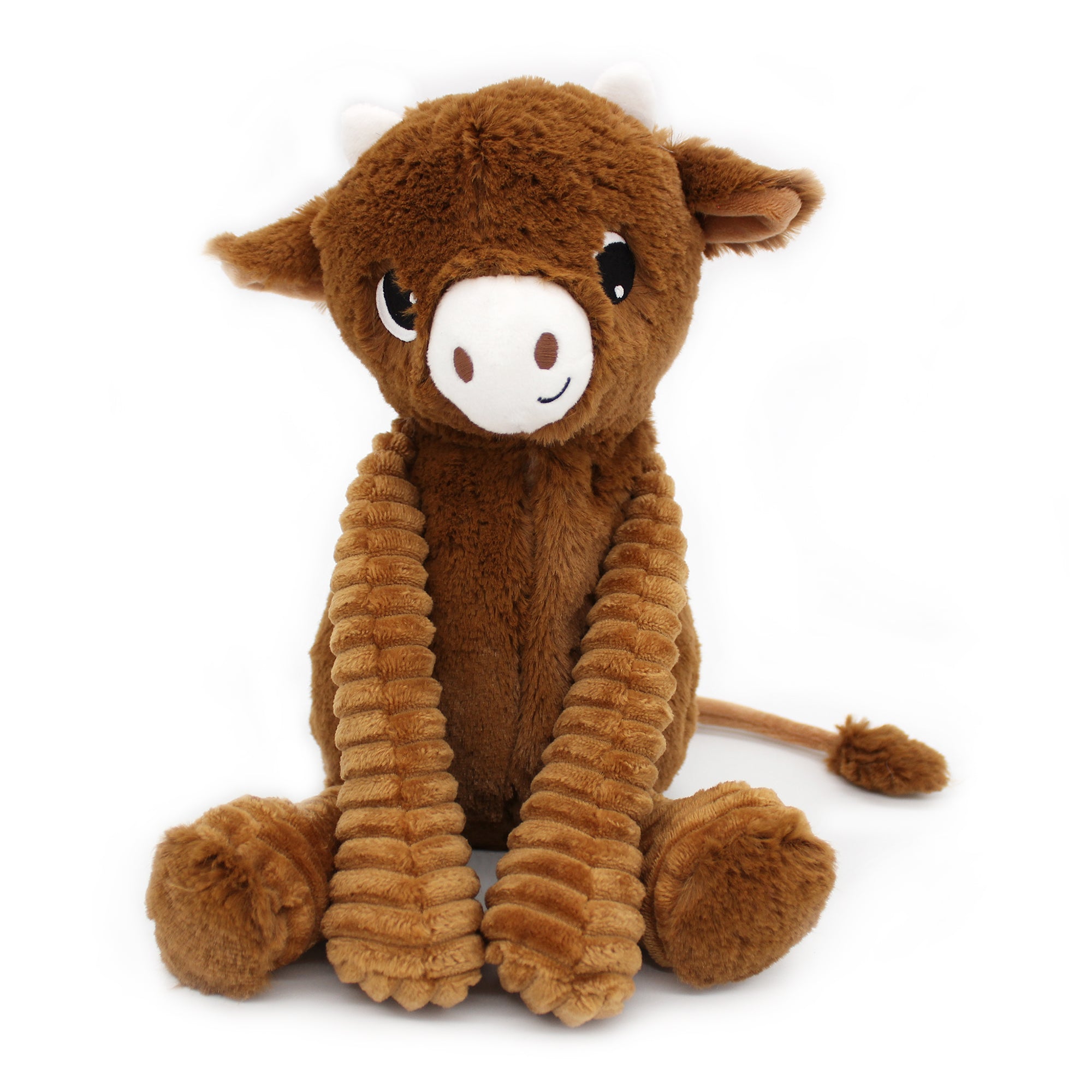 Les Deglingos Ptipotos Hindou doudou mucca marrone