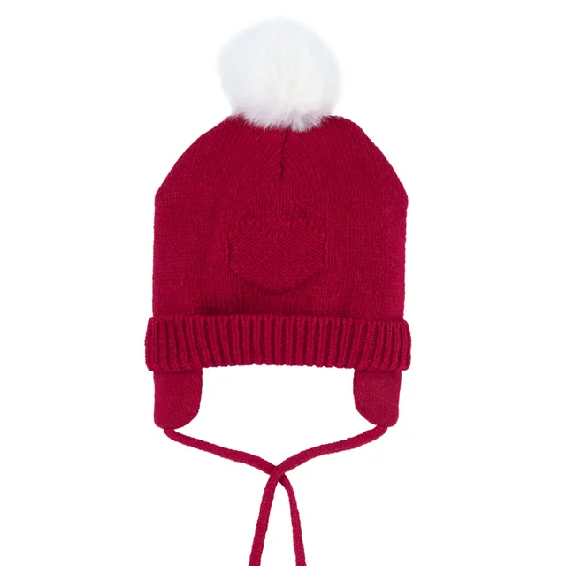 Chicco cappellino neonato con pon-pon e paraorecchie
