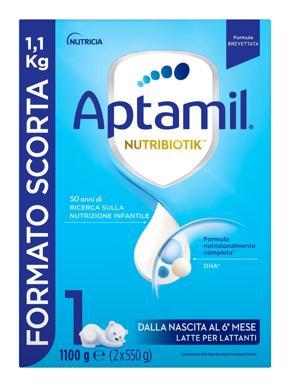 Aptamil Nutribiotik 1 latte in polvere 1100 g 0-6 mesi