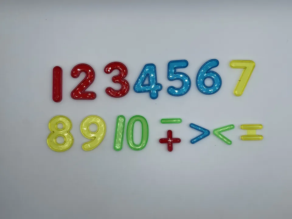 The Dida numeri e simboli trasparenti colorati
