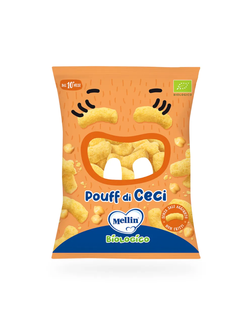 Mellin Pouff di ceci snack mais 20 g dai 10 mesi