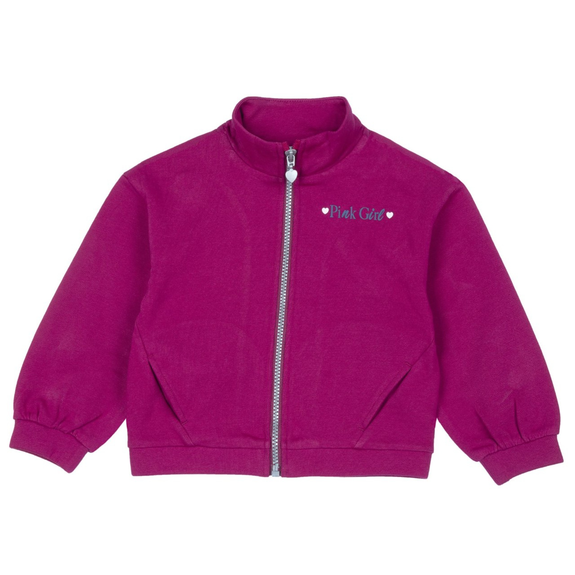 Chicco cardigan bimba french terry ciliegia cotone