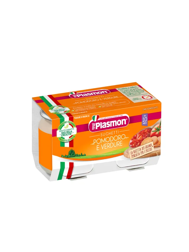 Plasmon Sughetto pomodoro e verdure 2x80g dai 10 mesi