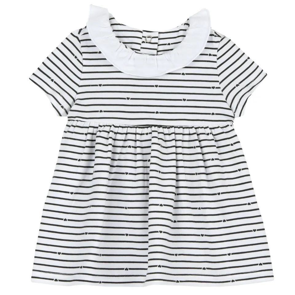 Chicco vestito bambina maniche corte cotone leggero
