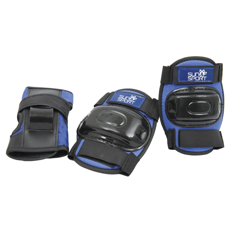 Sun & Sport set protezioni bici blu 25-50 kg