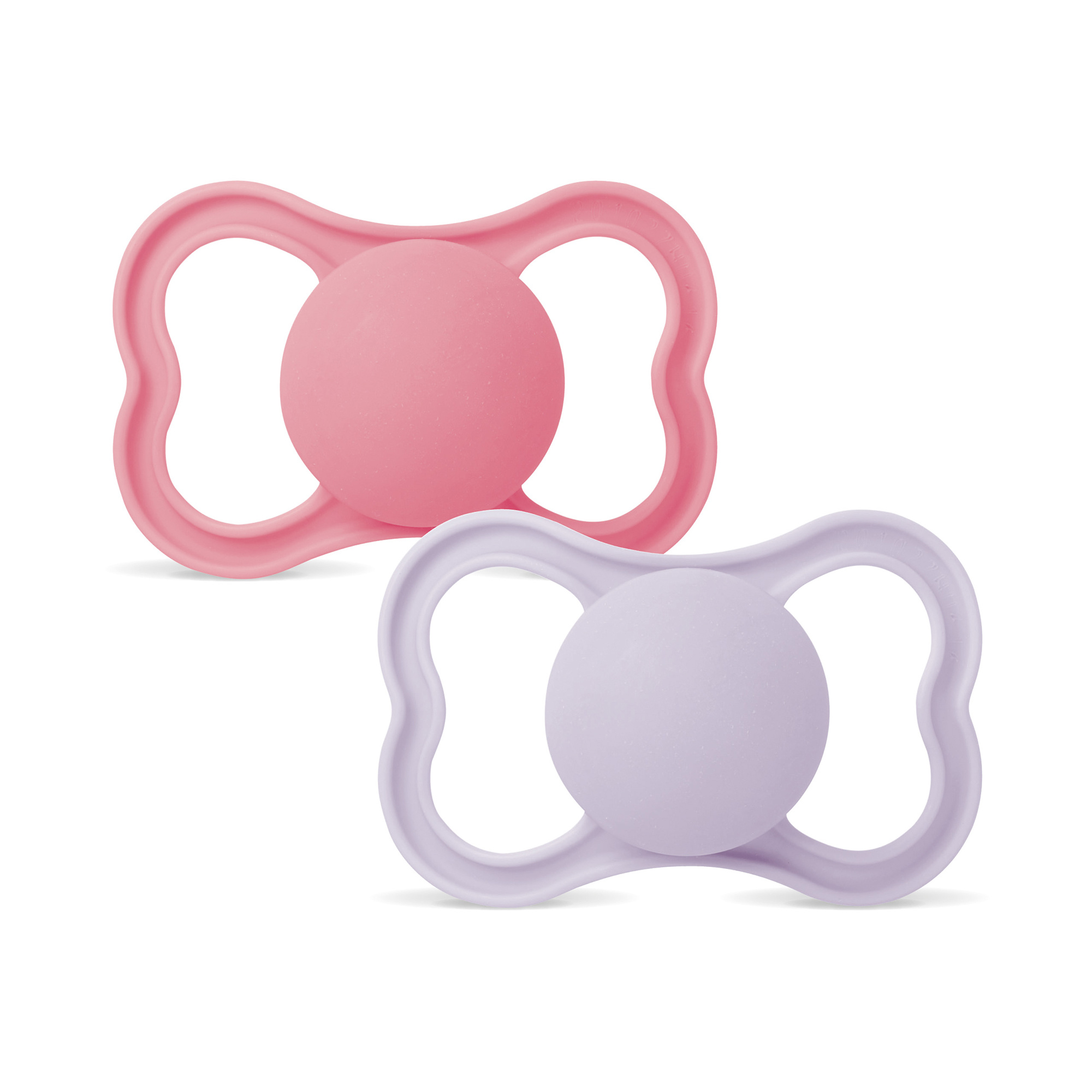 MAM Air Succhietto 6-16 Mesi Silicone Rosa Lilla 2 Pezzi