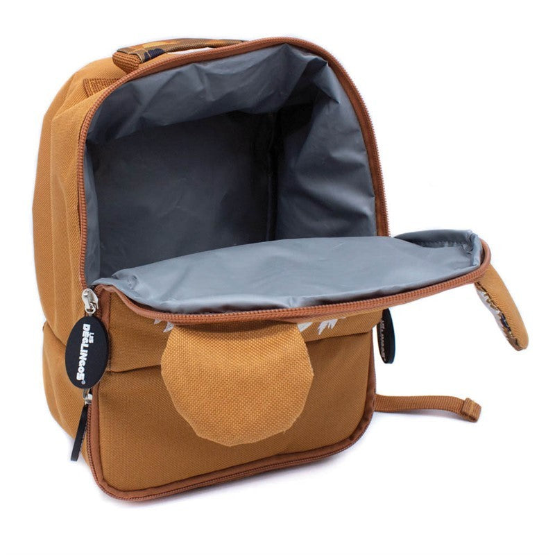 Les Deglingos Speculos zaino picnic tigre marrone 20x15x26