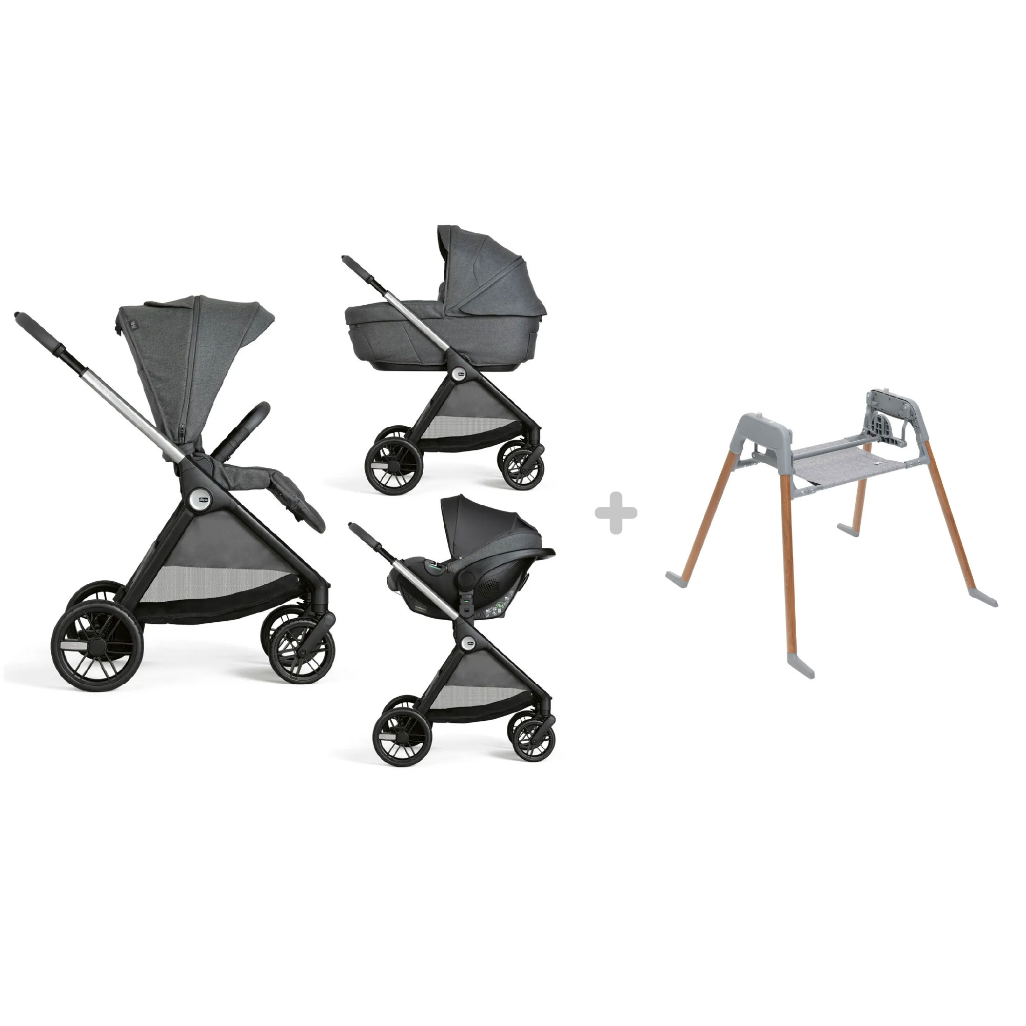 Chicco Trio Bellagio Kory Plus passeggino Black Satin