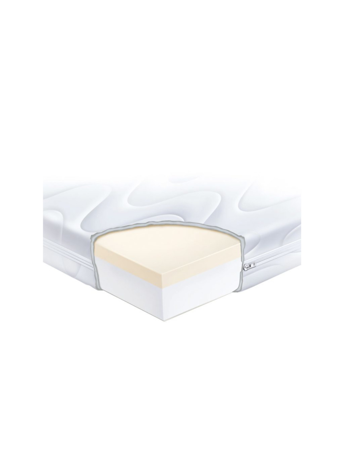 Materasso Memory lettino 62x125x12 cm sfoderabile