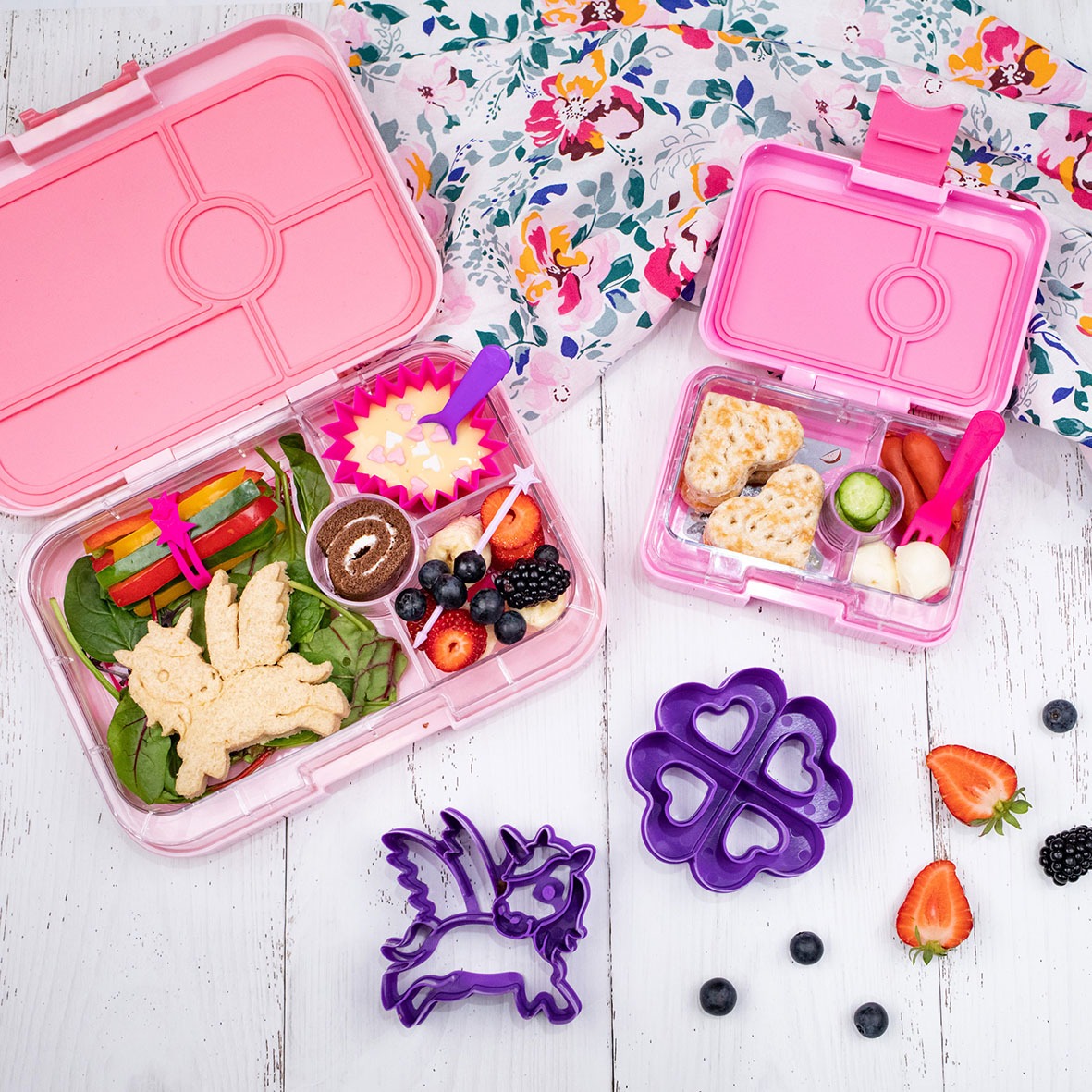 The Dida Lunch Punch vasetti silicone rosa per bento