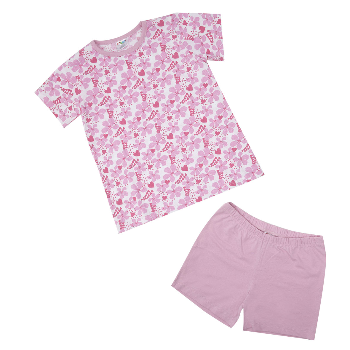 Toys Center Baby pigiama bimba 2 pezzi rosa floreale jersey