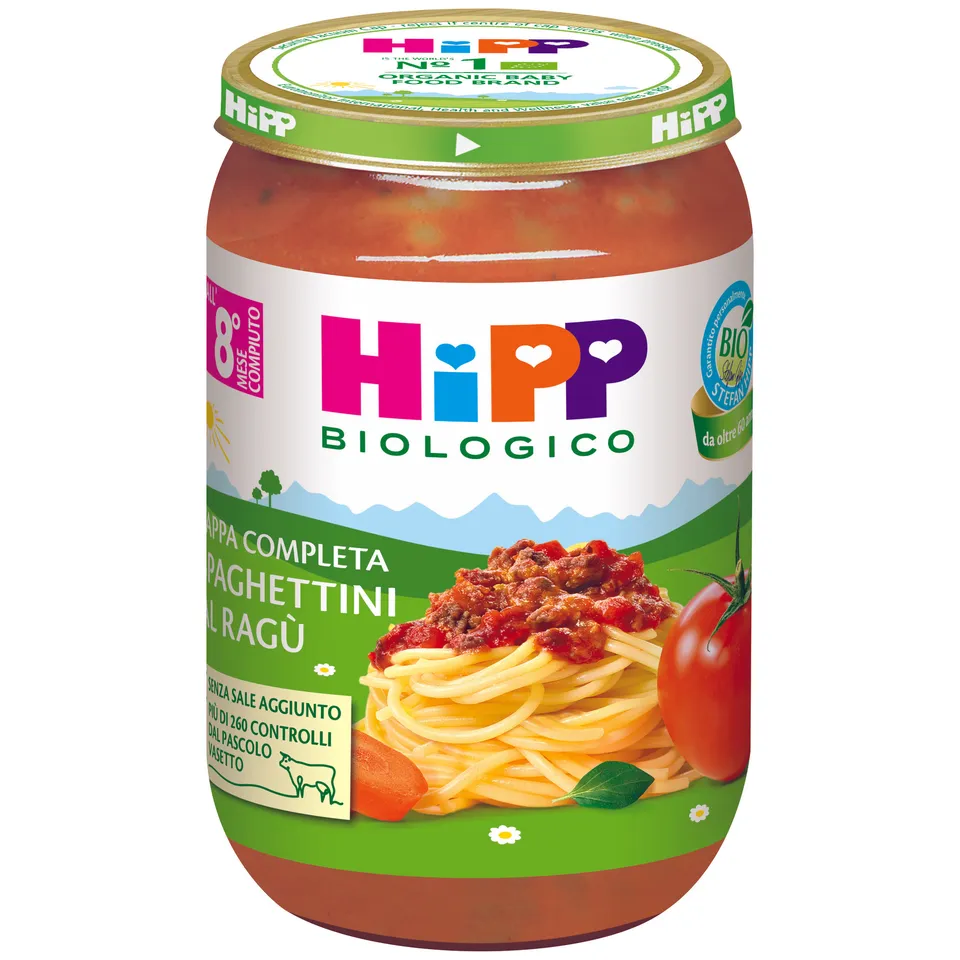 HiPP Pappa Pronta Spaghettini al Ragù 220 g Bio