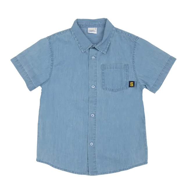 Toys Center Baby Camicia Bimbo Maniche Corte Blu Denim