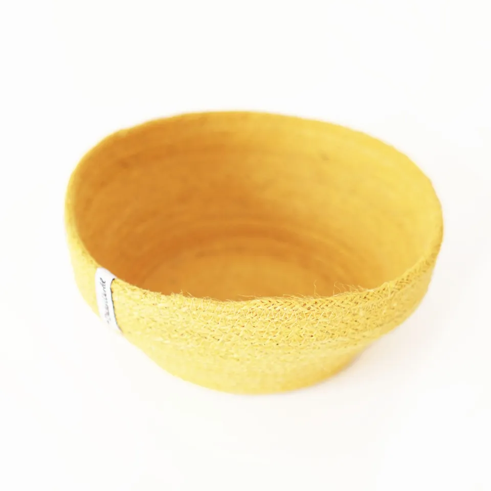 The Dida cestino iuta giallo commercio equo