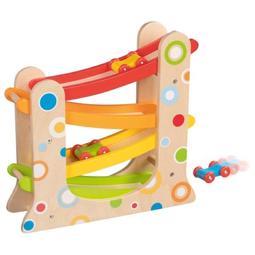 The Dida Pista Macchinine Legno 3 Auto 28 cm Colorata