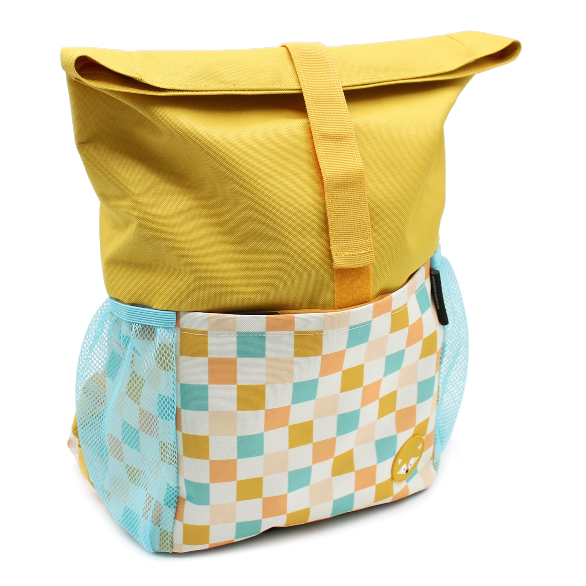 Les Deglingos Cyranos zaino rolltop volpe giallo senape