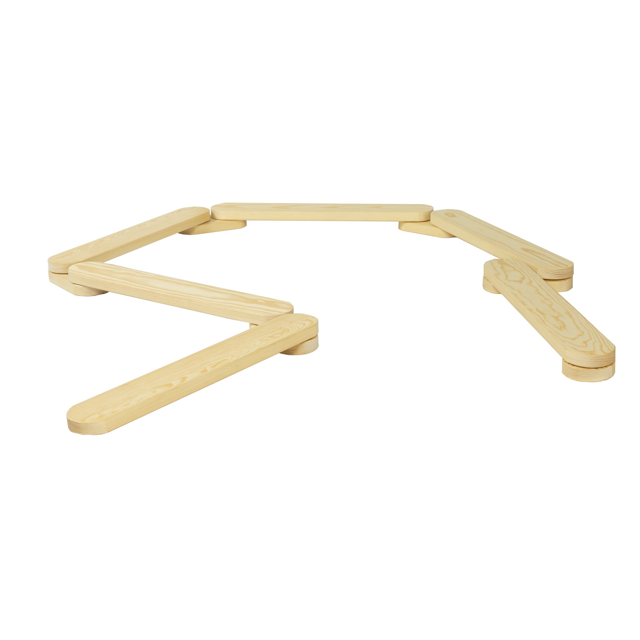 The Dida Circuito Equilibrio Montessori legno 6 sezioni