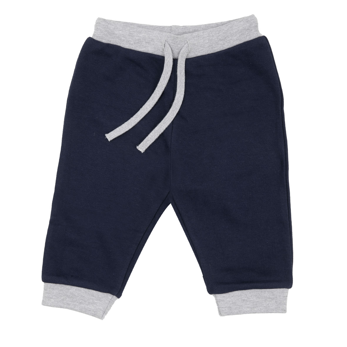 Pantalone french terry bimbo blu grigio felpato casual