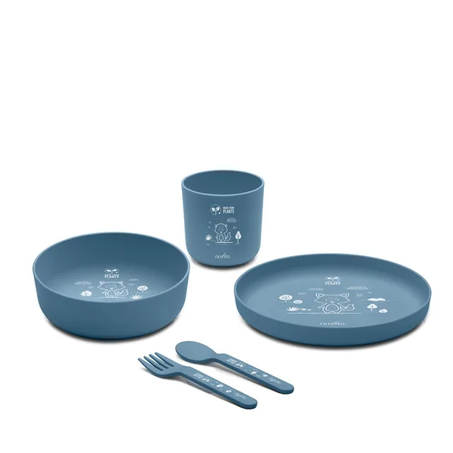 Nuvita 8465 Set Pappa bioplastica 5 pezzi azzurro powder blue