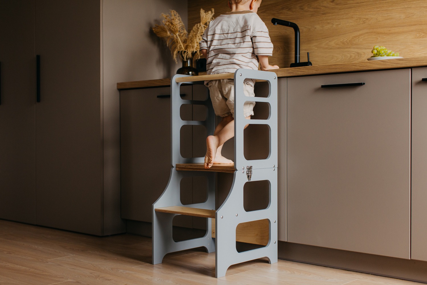 The Dida Montessori Torre Apprendimento legno convertibile