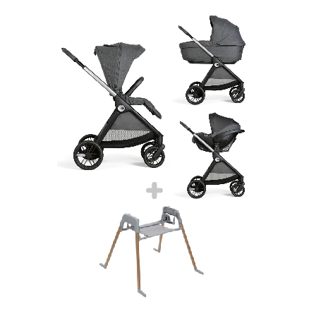 Chicco Trio Bellagio 2 passeggino Black Satin con ovetto Kory