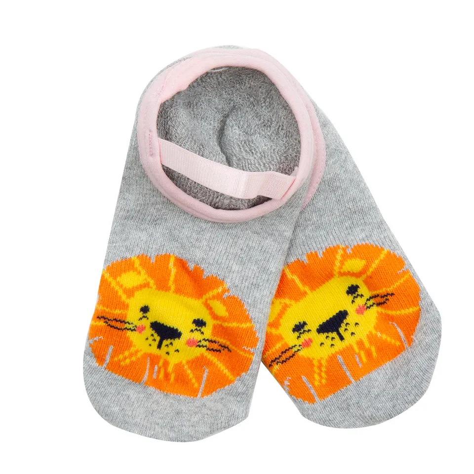 Mawi Ballerina calzini antiscivolo grigio leoncino